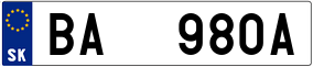 Truck License Plate